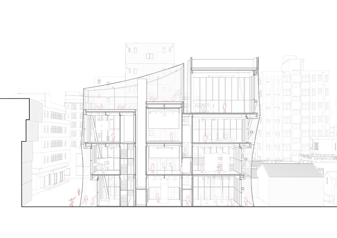 1704688484715361Nl3B.jpg 09 剖透視 Perspective section 跡·建筑事務(wù)所(TAO).jpg